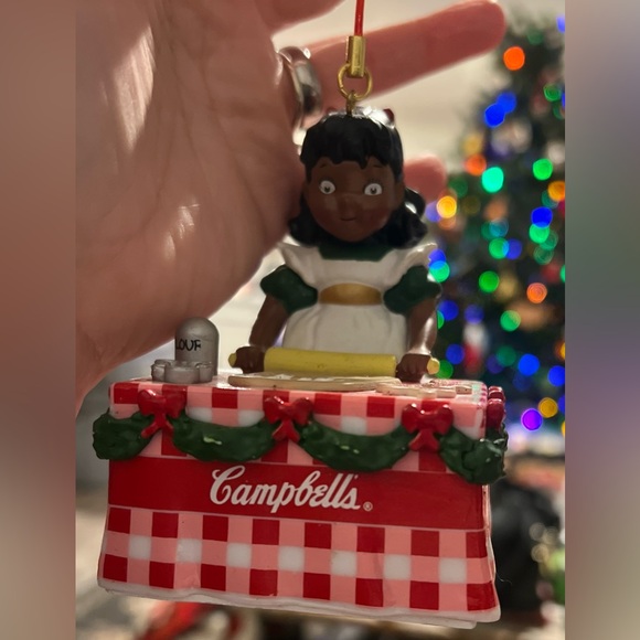 Campbells Soup Kids Black / Brown Girl Baking Cookies Christmas Ornament 2016 - Picture 4 of 11